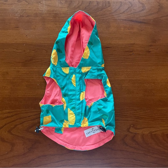 lucy & co Dog Lucy Co Reversible Dog Raincoat Lemons Poshmark